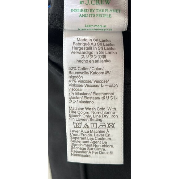 NWT!  J.Crew Kelsey flare pant black cotton blend Size 8 - Picture 8 of 9